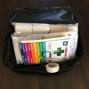 Mercedes Benz First Aid Kit Carrying Case and Supplies